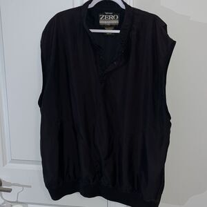 Black ZR Zero Restriction Pullover Lightweight Wind Golf Vest XXL
